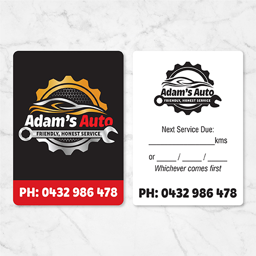 Double Sided Service Labels