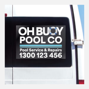 Rectangle Gloss Clear Vinyl Car Decals