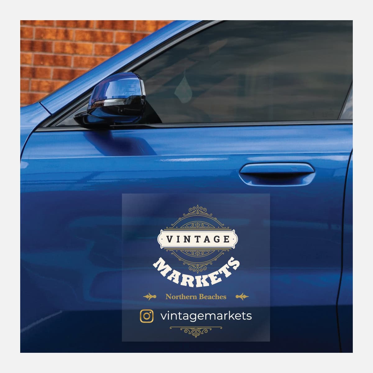 Square Gloss Clear Vinyl Car Decals