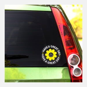 Circle Gloss Clear Vinyl Bumper Stickers