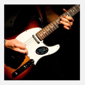 Oval Stickers on Holographic Vinyl