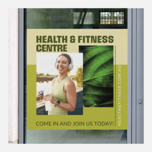 Square Gloss White Perforated Vinyl Perm