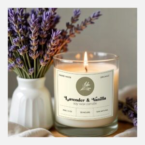 Rectangle Labels on Gloss White Synthetic