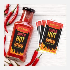 Rectangle Gloss White Vinyl Stickers