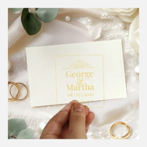 Square Gloss Clear Vinyl Stickers