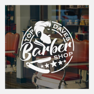 Square Gloss Clear Vinyl Window Decals