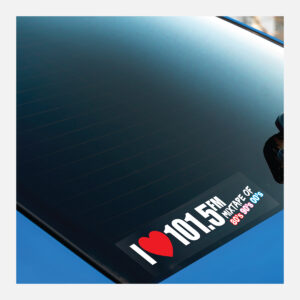 Rectangle Gloss Clear Vinyl Bumper Stickers